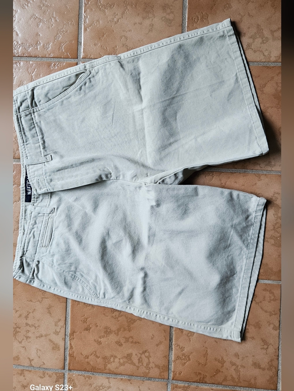 Nautica Woman's Beige Flat Front Shorts